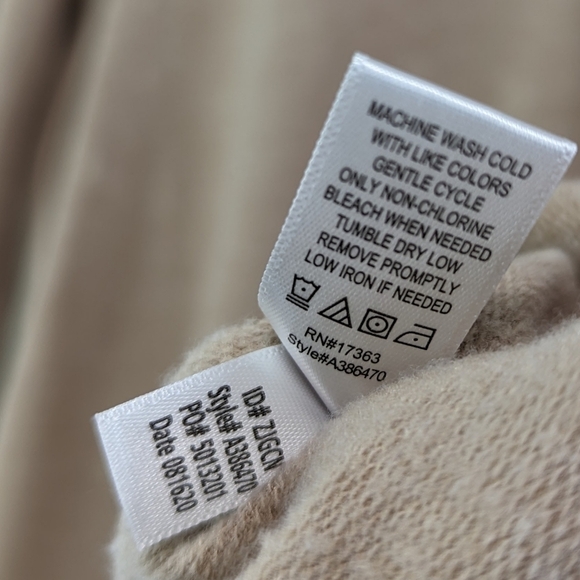 Koolaburra UGG Hoodie Womens Medium Tan Terry Zip Sweatshirt Sweater Pockets - Picture 9 of 13